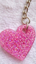 Load image into Gallery viewer, Custom Heart Resin Keyring – Handmade Personalized Keepsake Gift
