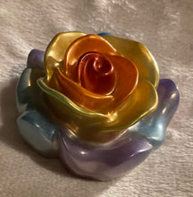 Load image into Gallery viewer, Handmade Resin Rose Keepsake – Custom Colour Mini Rose Ornament (5cm)
