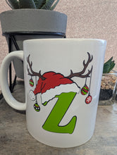 Load image into Gallery viewer, Personalized Christmas Initial Mug – Holiday Coffee Cup, Xmas Gift
