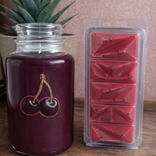 Load image into Gallery viewer, Black cherry Scented Wax Melts -Geode Clamshell
