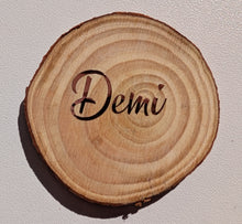Load image into Gallery viewer, Personalised Wooden Place Names – Rustic Wedding Table Decor
