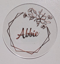 Load image into Gallery viewer, Personalised Acrylic Wedding Place Names – 7.5cm
