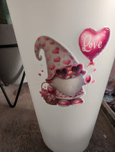 Load image into Gallery viewer, Valentine’s Gonk 24oz Cold Cup – Frosted White or Matte Black | 4 Designs Available | Reusable Tumbler with Lid &amp; Straw
