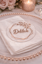 Load image into Gallery viewer, Personalised Acrylic Wedding Place Names – 7.5cm
