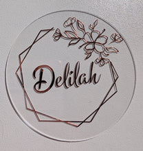 Load image into Gallery viewer, Personalised Acrylic Wedding Place Names – 7.5cm
