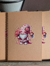 Load image into Gallery viewer, Valentine Gonk A6 Lined Notebook | Cute Gnome Mini Pocket Notebook
