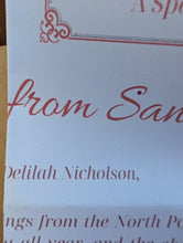 Load image into Gallery viewer, Personalised Letter from Santa | Custom Child’s Name &amp; Address | Santa Sleigh Mail Envelope with Official North Pole Seal | Christmas Keepsake Gift

