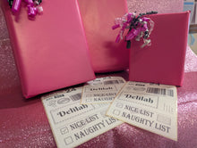 Load image into Gallery viewer, Personalised North Pole Shipping Labels – Pack of 10 | 4x6&quot; Santa Mail Stickers | Custom Child’s Name | Nice or Naughty List | Christmas Parcel Label
