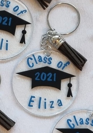 Class of 2025 Keyring – Personalised Graduation Gift – School Leaver Gift – Uni & College Graduation – Custom Year – Bulk Available
