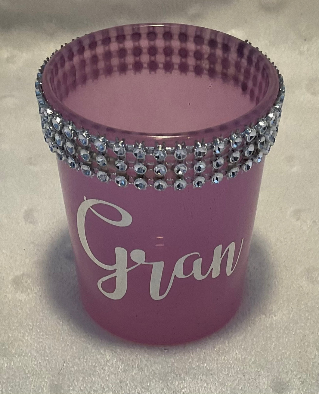 Personalized tea light holder