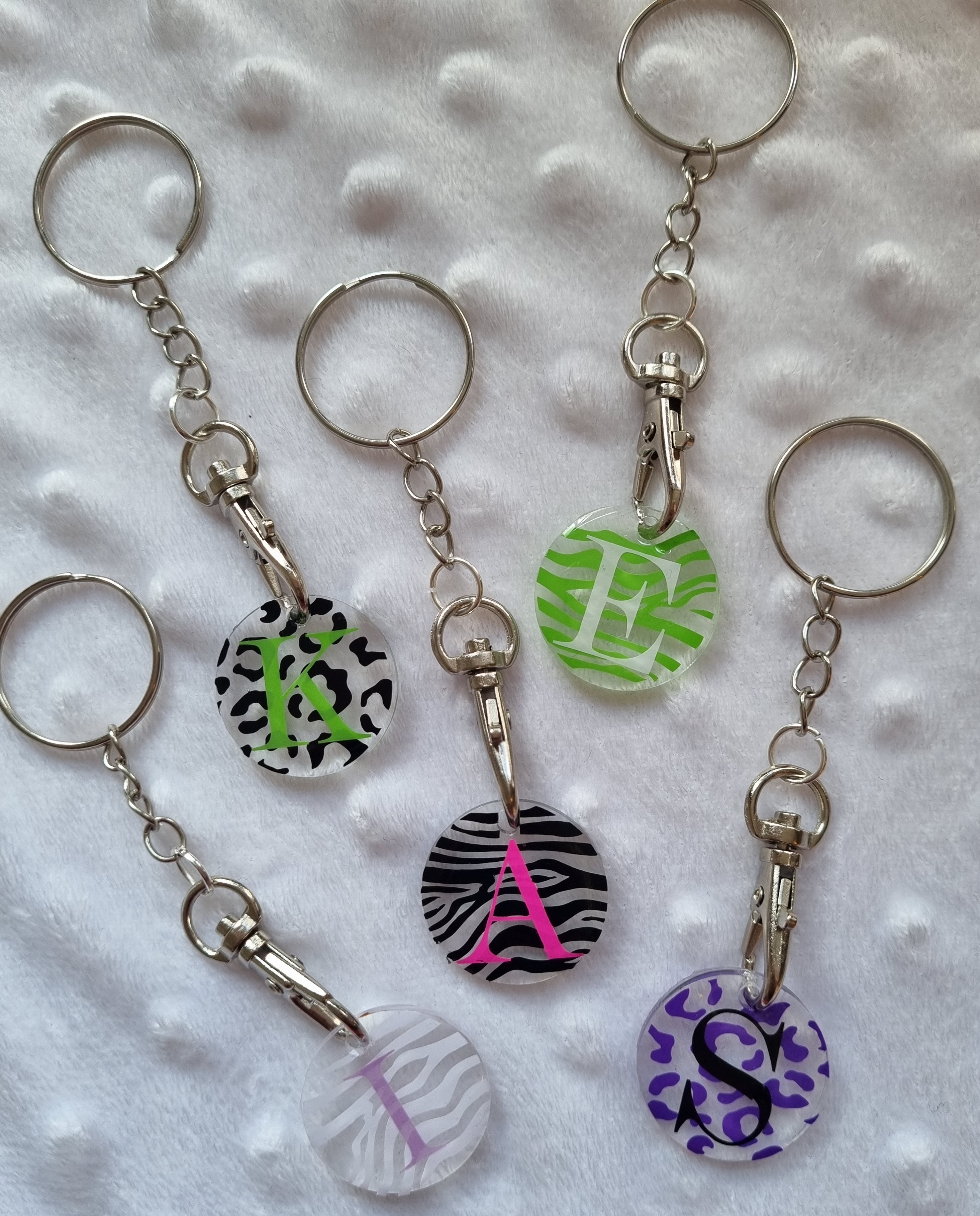 Mini initial keyring – AKA Designs