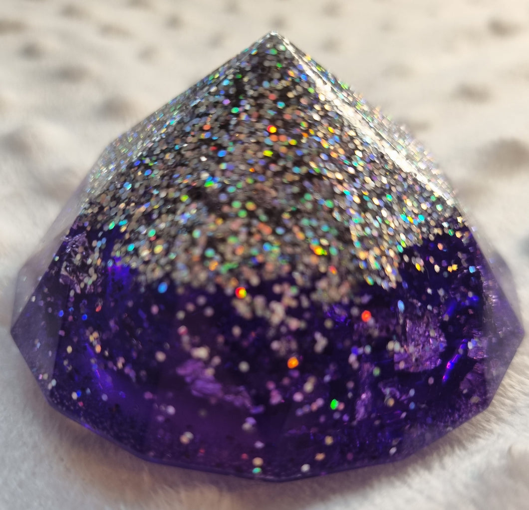 Resin gemstone ornament