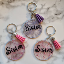 Load image into Gallery viewer, Personalized Glitter Keyring
