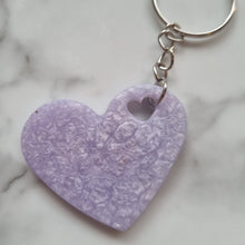 Load image into Gallery viewer, Heart keyring- resin
