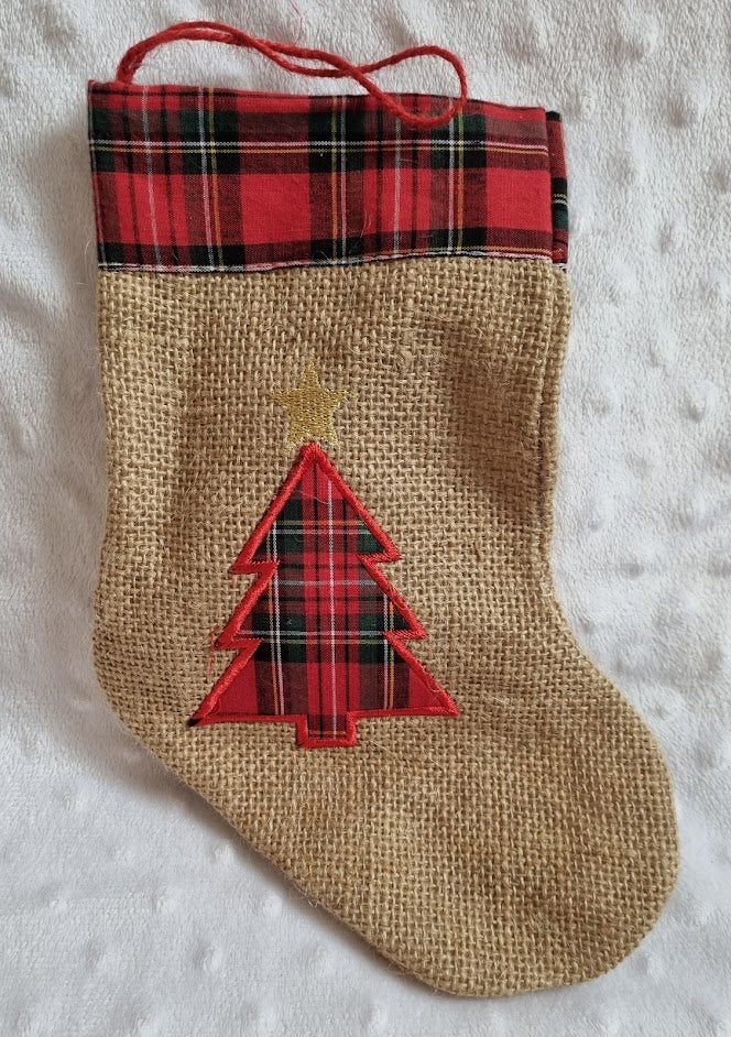 mini hessian Stocking