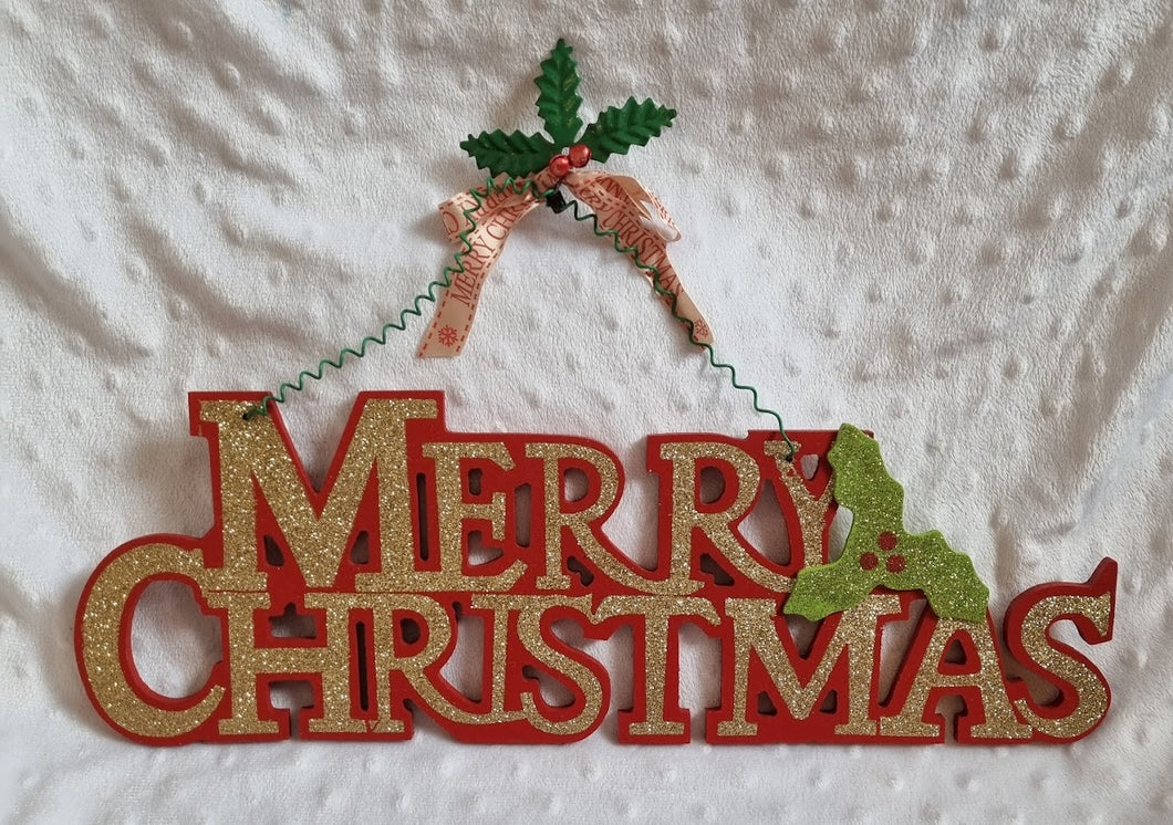 Merry Christmas hanging decoration