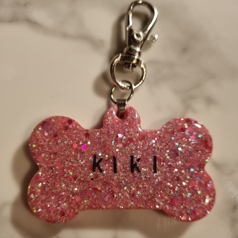 Dog collar tag - resin