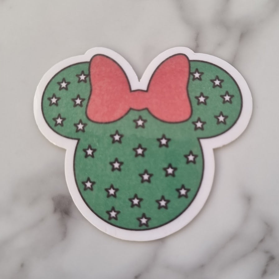 minnie mouse christmas sticker