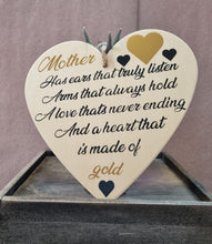Load image into Gallery viewer, Handmade Wooden Hanging Decoration – Mother’s Day Gift | Rustic Home Décor | Sentimental Mum Quote Sign
