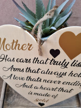 Load image into Gallery viewer, Handmade Wooden Hanging Decoration – Mother’s Day Gift | Rustic Home Décor | Sentimental Mum Quote Sign
