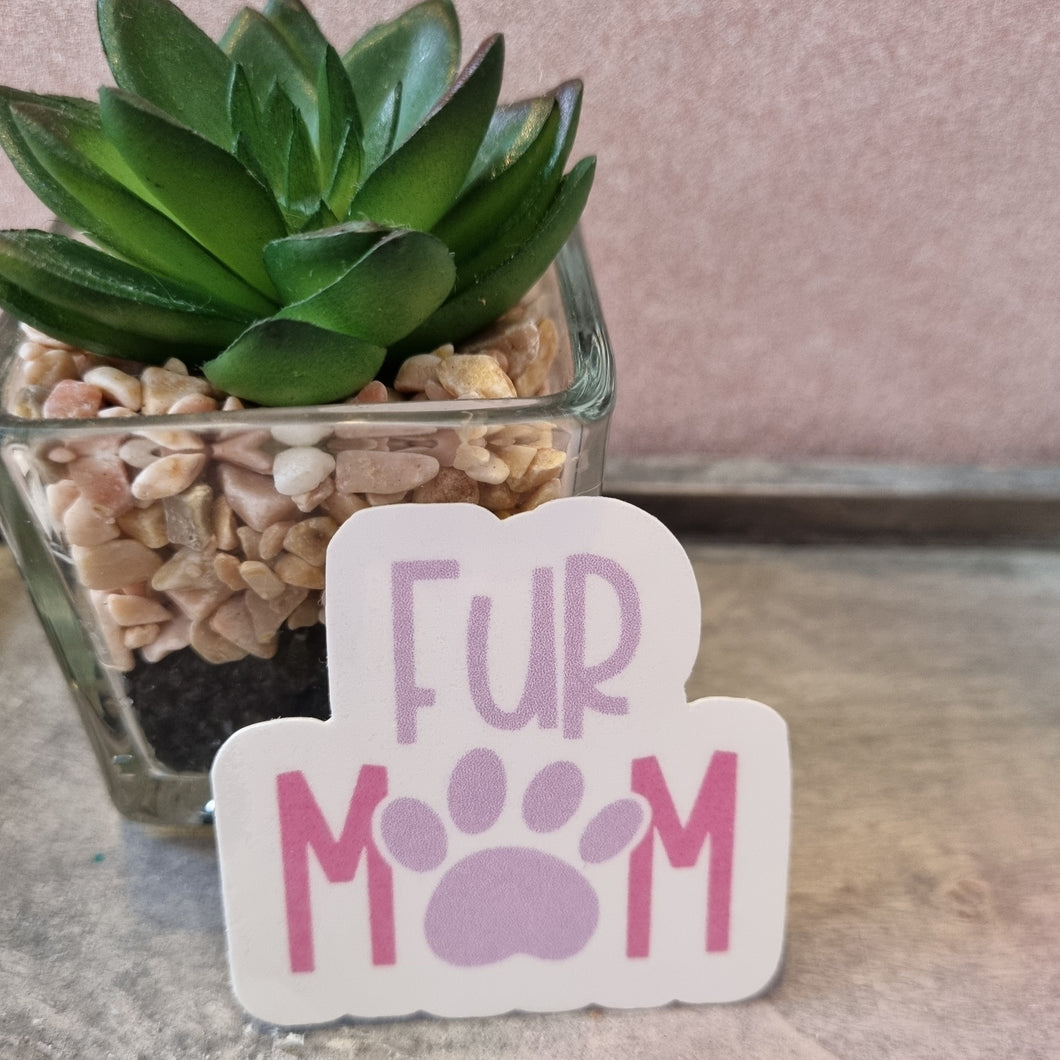 fur mum sticker