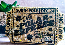 Load image into Gallery viewer, Polar express ticket ornament
