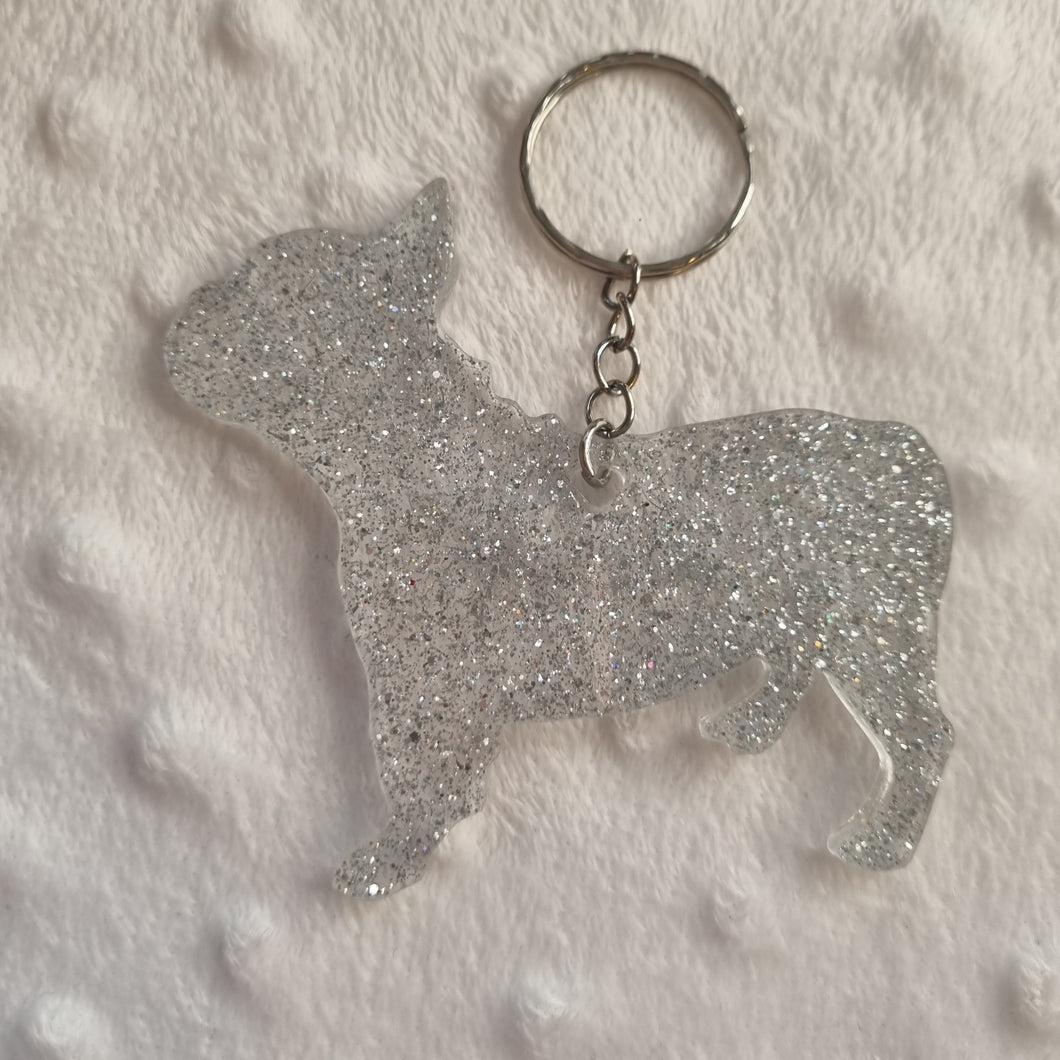 French. Bulldog keyring- resin