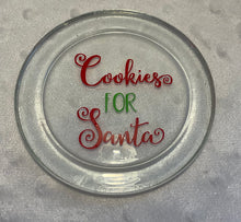 Load image into Gallery viewer, Santas glass and mini plate set
