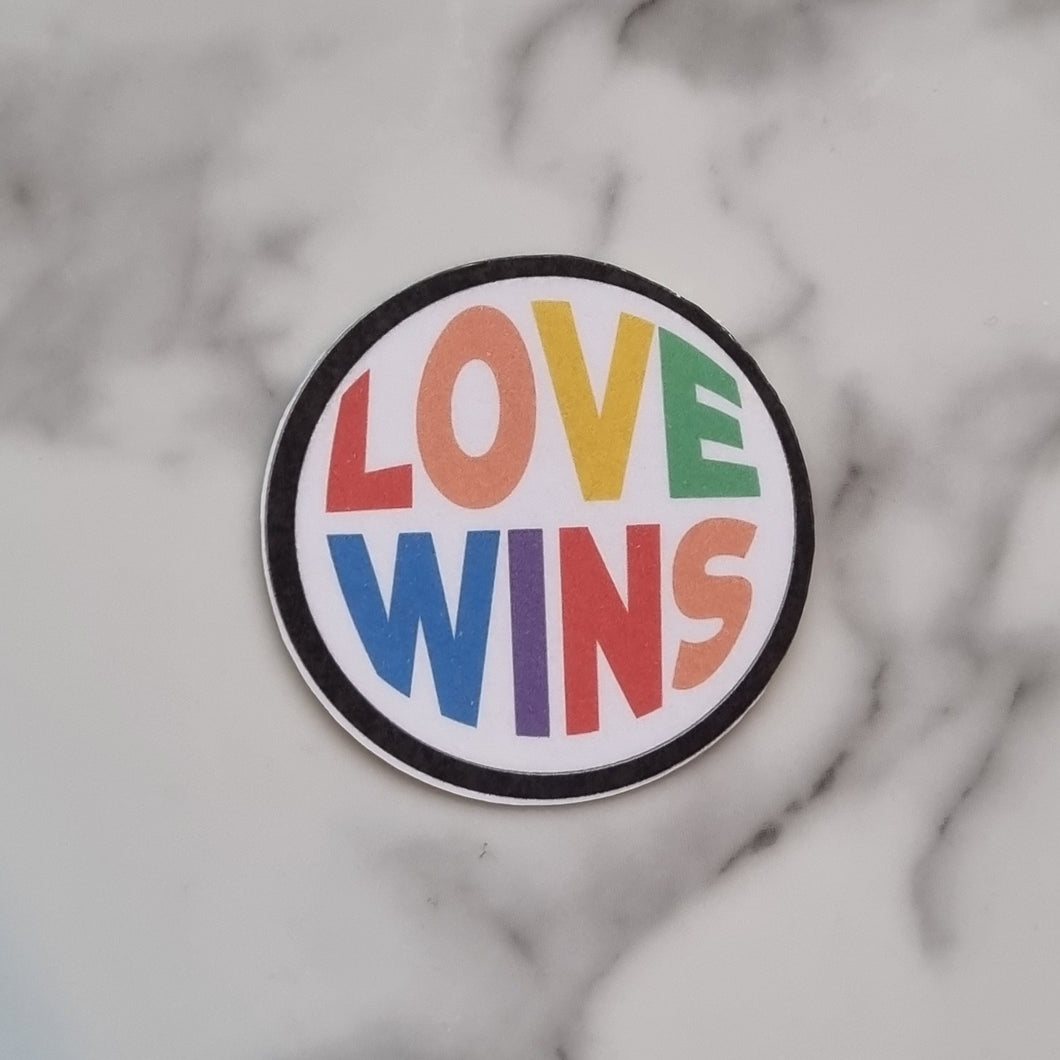 Love wins sticker