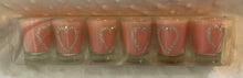 Load image into Gallery viewer, 6 pack mini  heart candles pink
