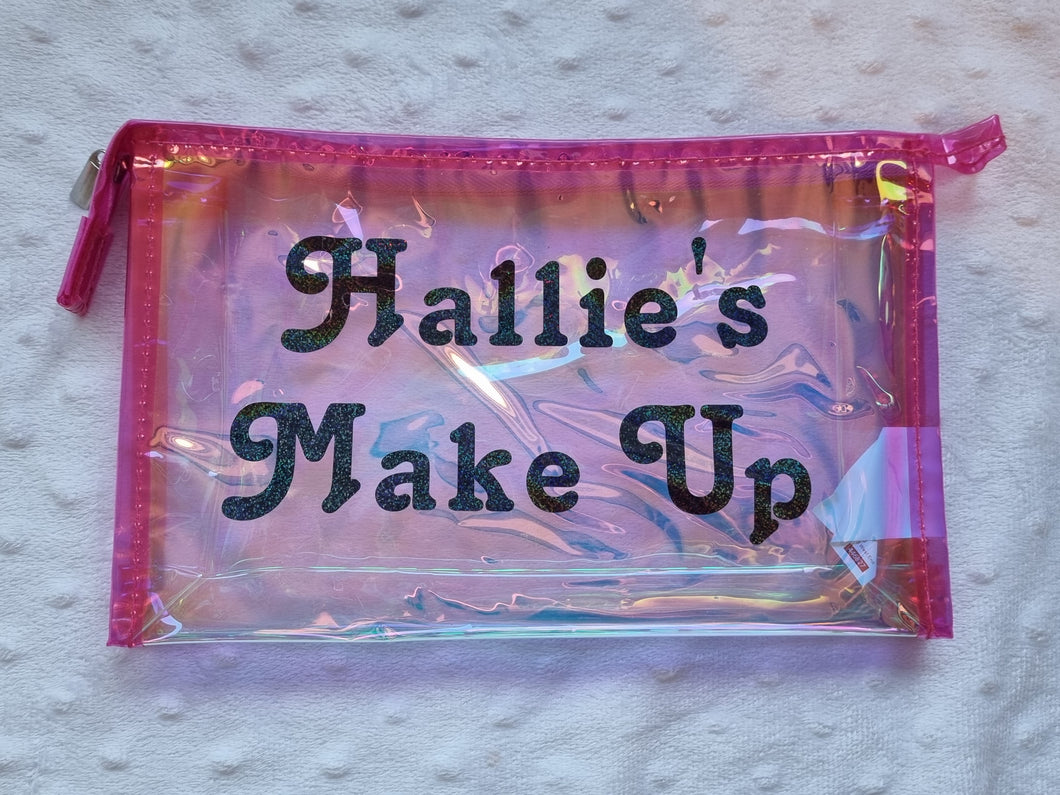 Personalized make up bag/ pencil case