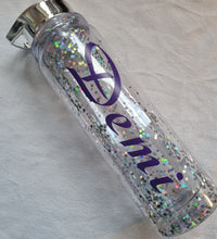 Load image into Gallery viewer, Personalized water bottle - glitter
