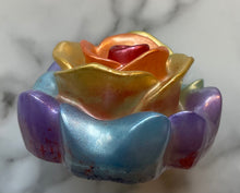 Load image into Gallery viewer, Rainbow rose -resin
