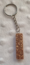 Load image into Gallery viewer, Resin letter keyring with glitter
