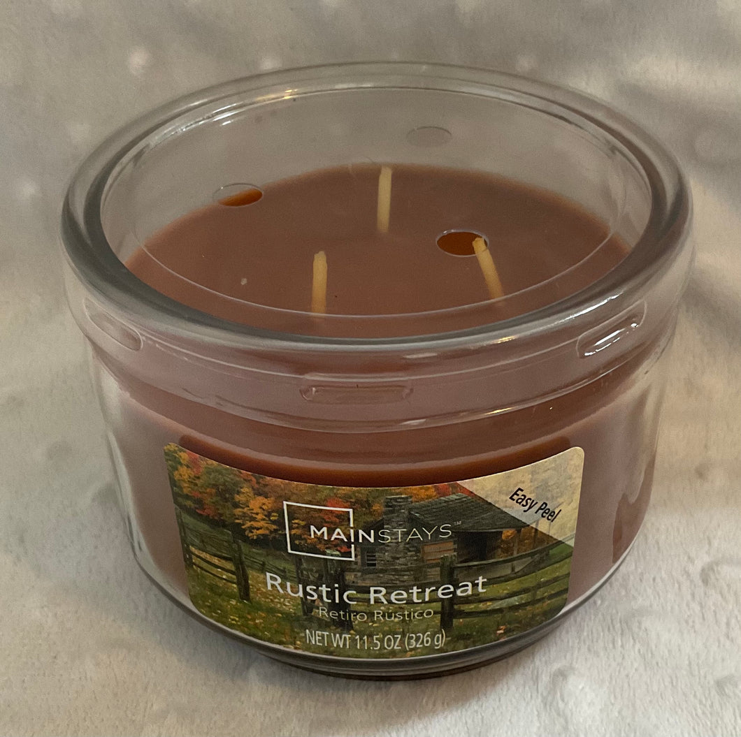 Jar candle- rustic retreat