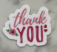 Load image into Gallery viewer, Thank you floral sticker
