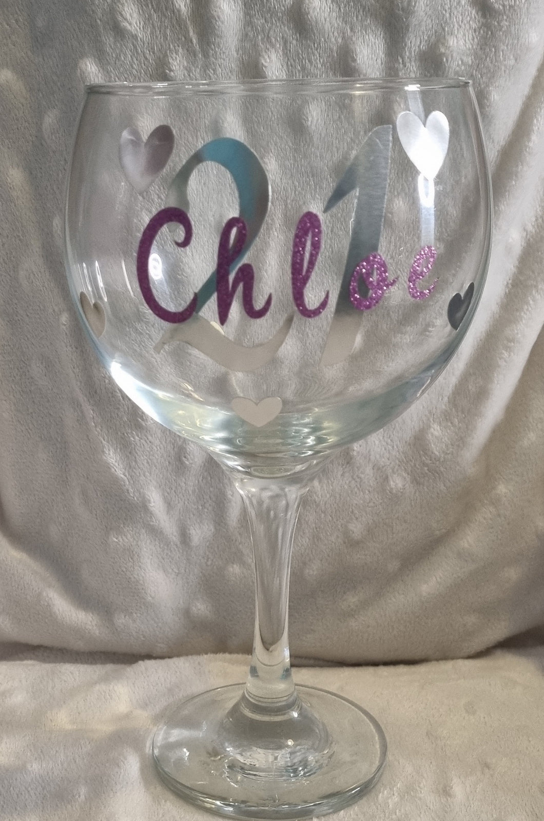 Personalized gin glass