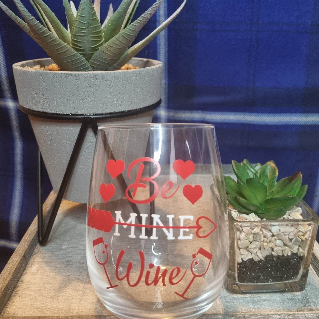 wine glass - be mine